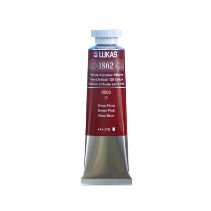 LUKAS 1862 Feinste Ölfarben - NEU Braun Rosa 0053 (37ml)