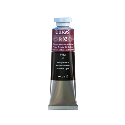 LUKAS 1862 Feinste Ölfarben - Vandyckbraun 0112  (37ml)