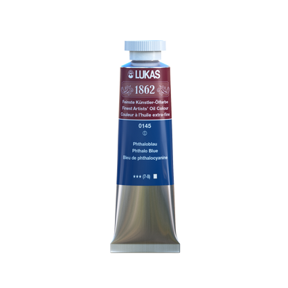 LUKAS 1862 Feinste Ölfarben - Phthaloblau 0145 (37ml)