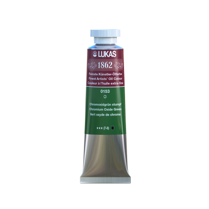 LUKAS 1862 Feinste Ölfarben - Chromoxidgrün Stumpf 0153 (37ml)