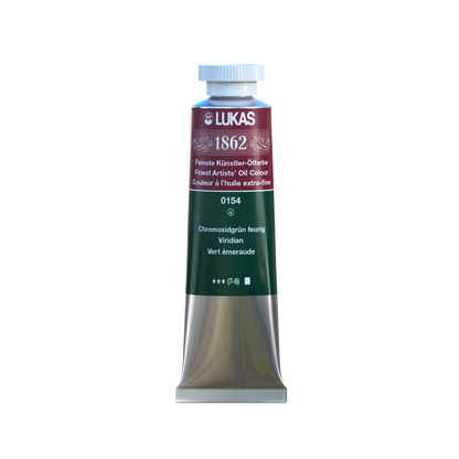LUKAS 1862 Feinste Ölfarben - Chromoxidgrün Feurig 0154 (37ml)