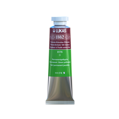 LUKAS 1862 Feinste Ölfarben - Permanentgelbgrün 0175 (37ml)