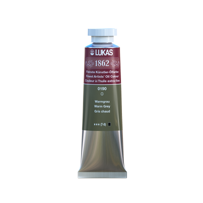 LUKAS 1862 Feinste Ölfarben - Warmgrau 0190  (37ml)