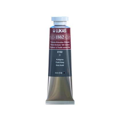 LUKAS 1862 Feinste Ölfarben - Kaltgrau 0192  (37ml)