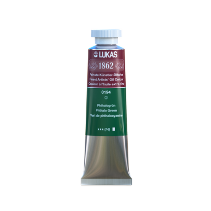 LUKAS 1862 Feinste Ölfarben - Phthalogrün 0194 (37ml)