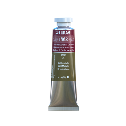 LUKAS 1862 Feinste Ölfarben - Gold Metallic 0198  (37ml)