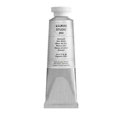 LUKAS STUDIO Ölfarbe - 0204 Zinkweiß (37/75/200ml)