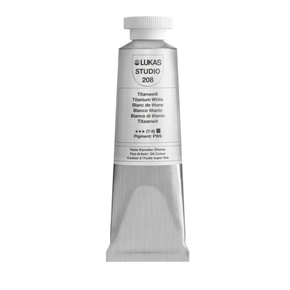 LUKAS STUDIO Ölfarbe - 0208 Titanweiß (37/75/200ml)