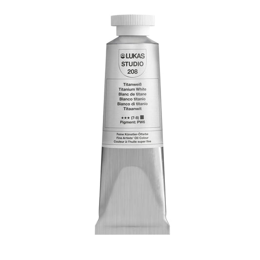 LUKAS STUDIO Ölfarbe - 0208 Titanweiß (37/75/200ml)