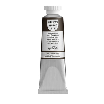 LUKAS STUDIO Ölfarbe - 0312 Vandyckbraun (37/75/200ml)
