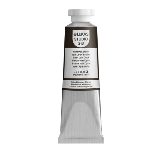 LUKAS STUDIO Ölfarbe - 0312 Vandyckbraun (37/75/200ml)