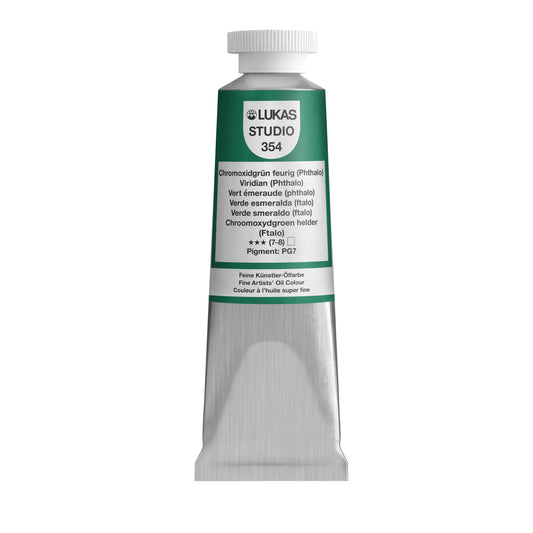 LUKAS STUDIO Ölfarbe -  0354 Chromoxidgrün Feurig (Phthalo) (37/75/200ml)