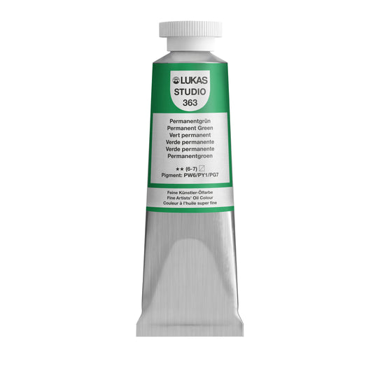 LUKAS STUDIO Ölfarbe -  0363 Permanentgrün (37/75/200ml)