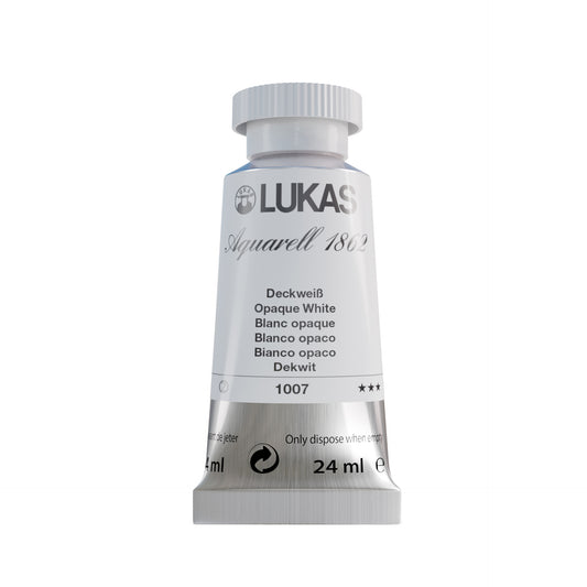 LUKAS Aquarell 1862 (24ml Tube) - Deckweiß  1007