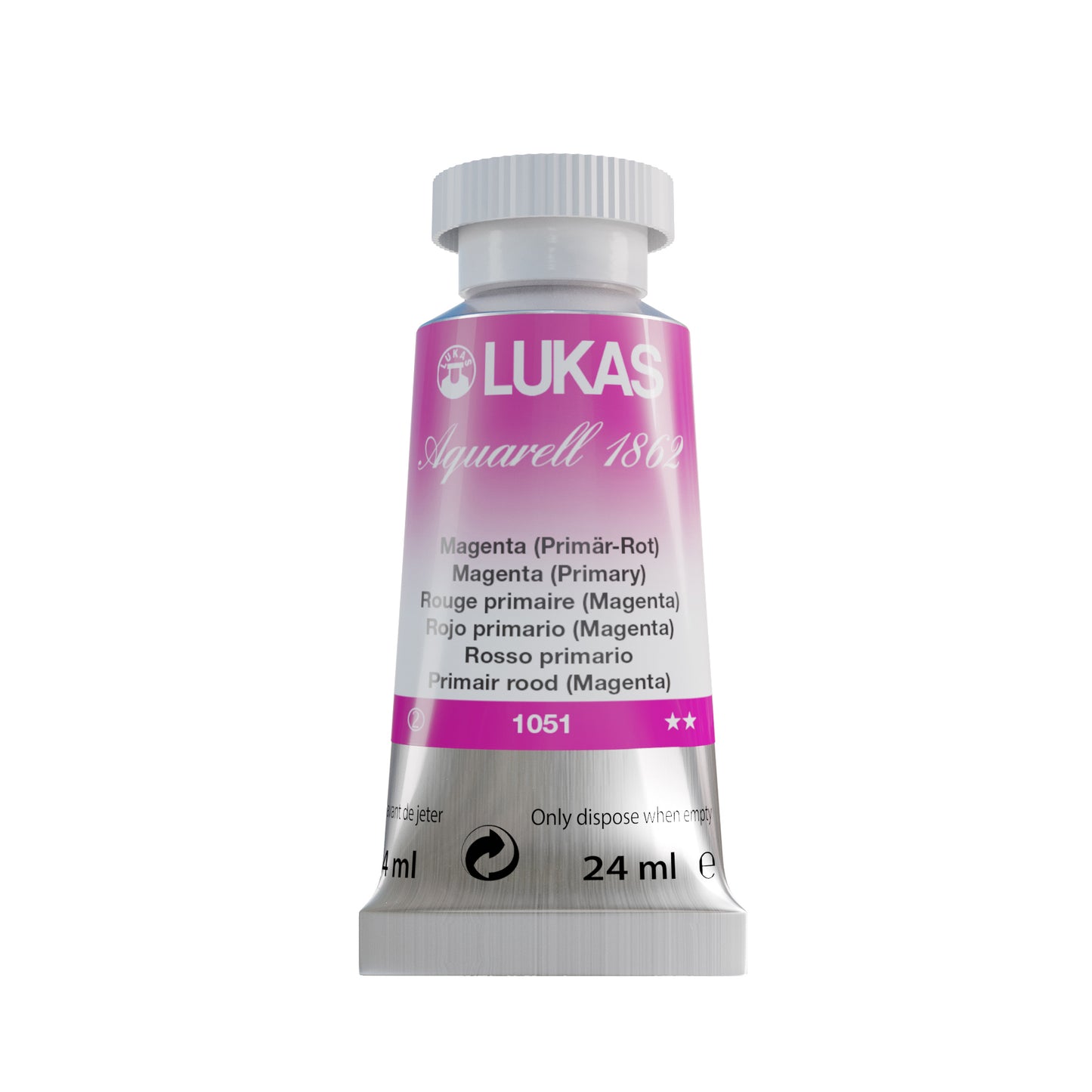LUKAS Aquarell 1862 (24ml Tube) - Magenta 1051