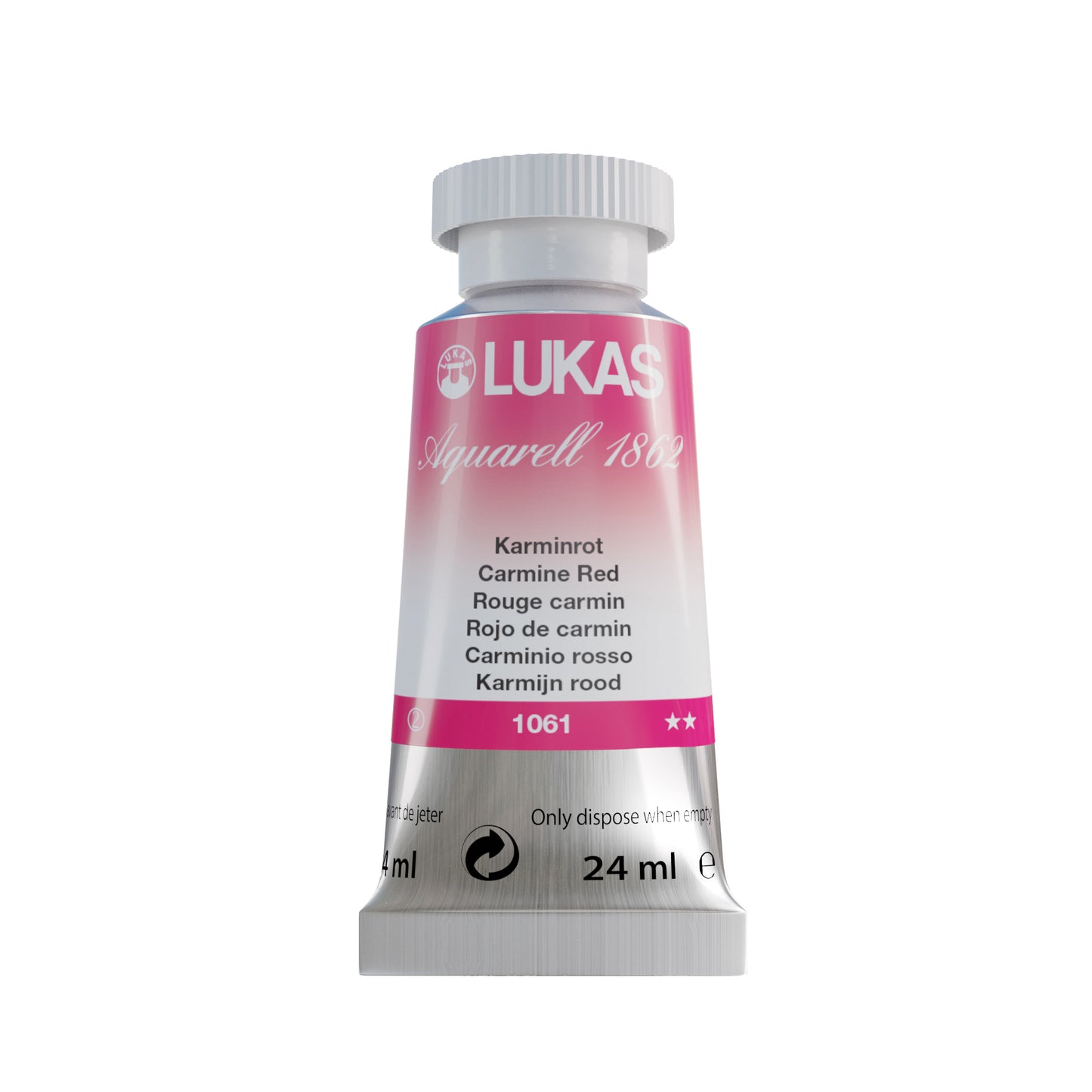 LUKAS Aquarell 1862 (24ml Tube) - Karminrot  1061