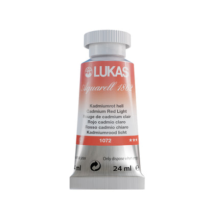 LUKAS Aquarell 1862 (24ml Tube) - Kadmiumrot Hell  1072