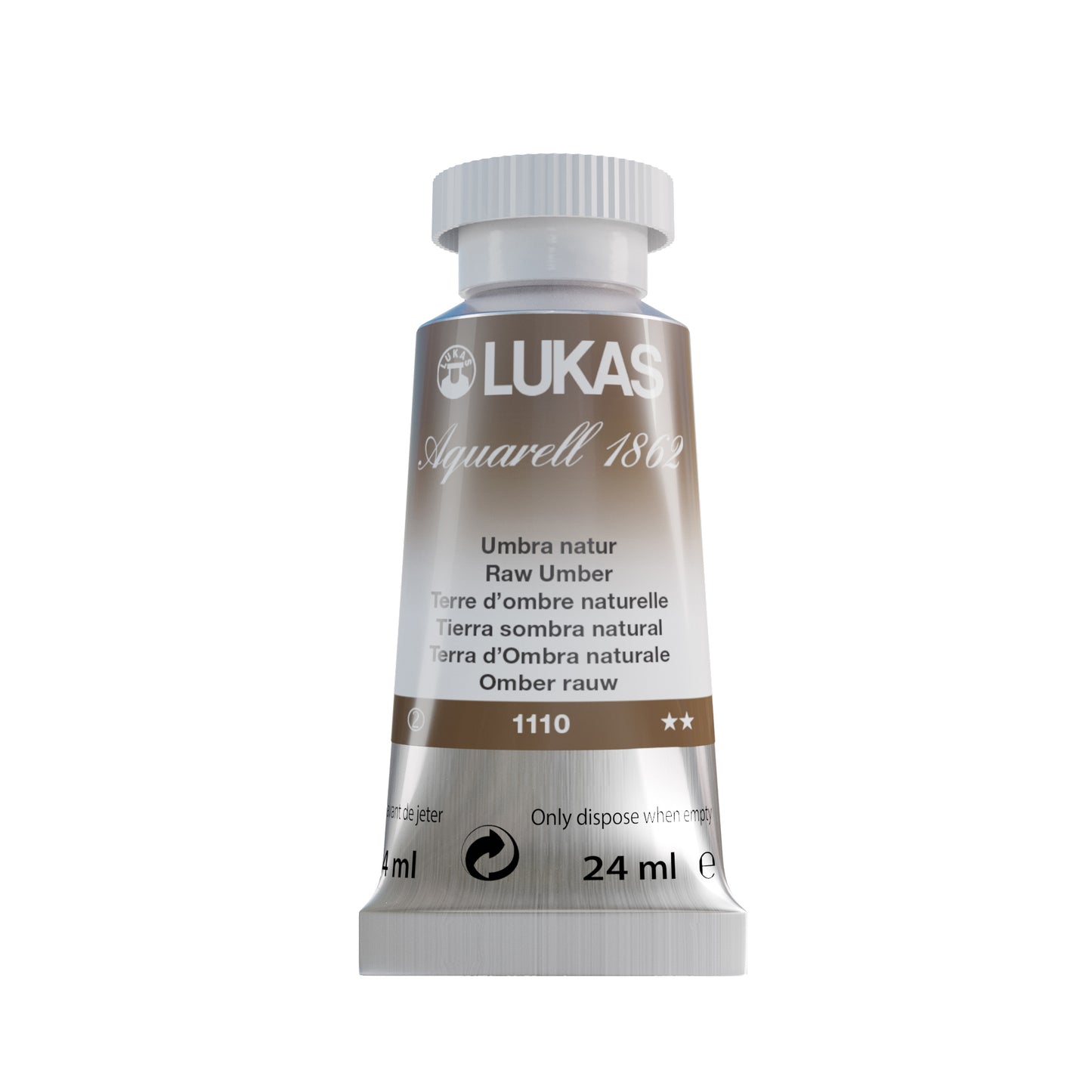 LUKAS Aquarell 1862 (24ml Tube) - Umbra natur  1110