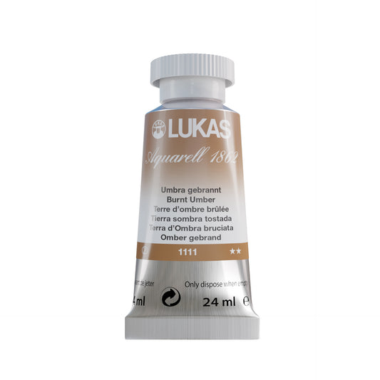 LUKAS Aquarell 1862 (24ml Tube) - Umbra Gebrannt  1111