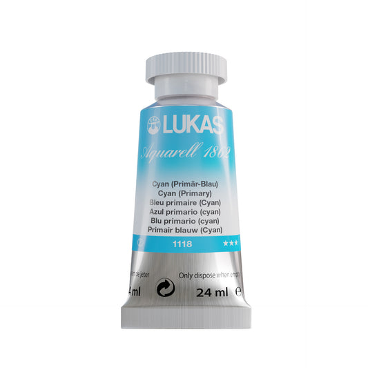 LUKAS Aquarell 1862 (24ml Tube) - Cyan 1118