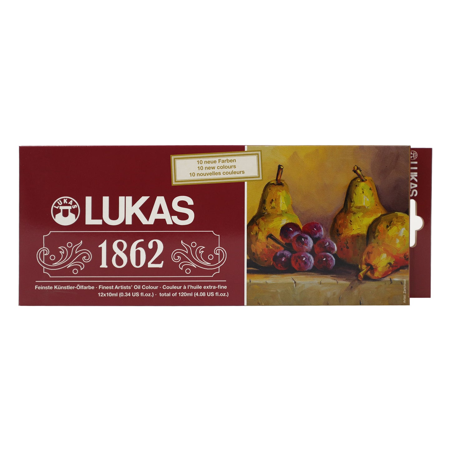 NEU zum Einführungspreis: Sonderedition 12er Set LUKAS 1862 Ölfarben Set (inkl. 10 neue Farben)