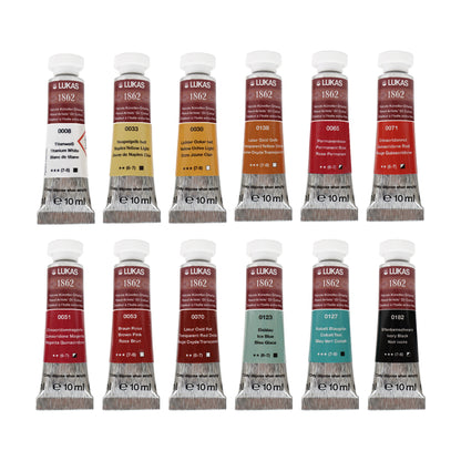 NEU zum Einführungspreis: Sonderedition 12er Set LUKAS 1862 Ölfarben Set (inkl. 10 neue Farben)