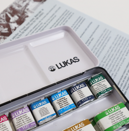 Lukas Aquarell 1862 Jubiläumsset (16 halbe  & 2 ganze Näpfchen)