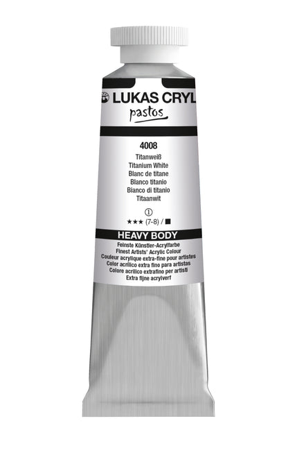 LUKAS Cryl PASTOS (CUERPO PESADO) - Blanco titanio 4008 (37ml)