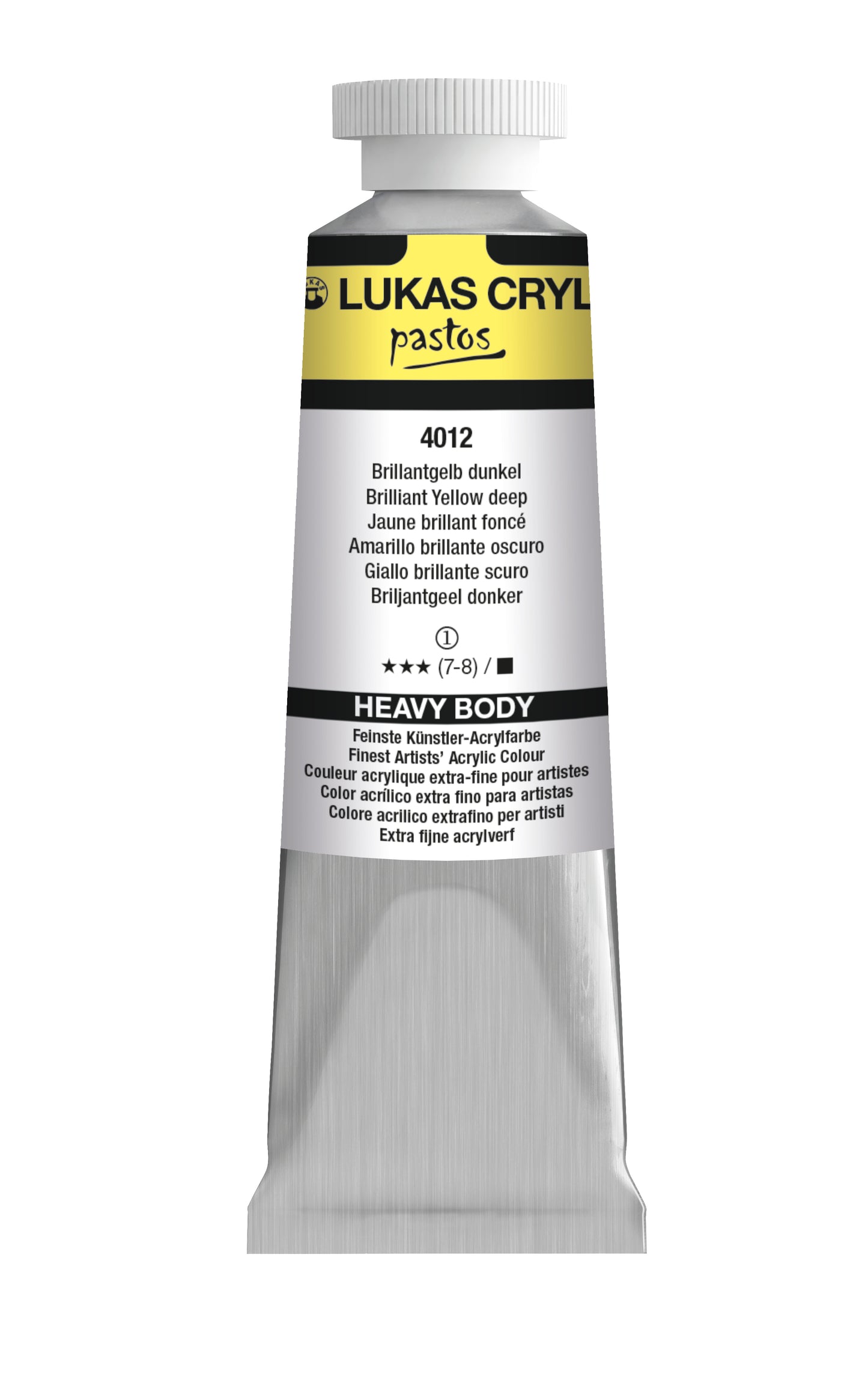LUKAS Cryl PASTOS (HEAVY BODY) - Brillantgelb Dunkel  4012 (37ml)