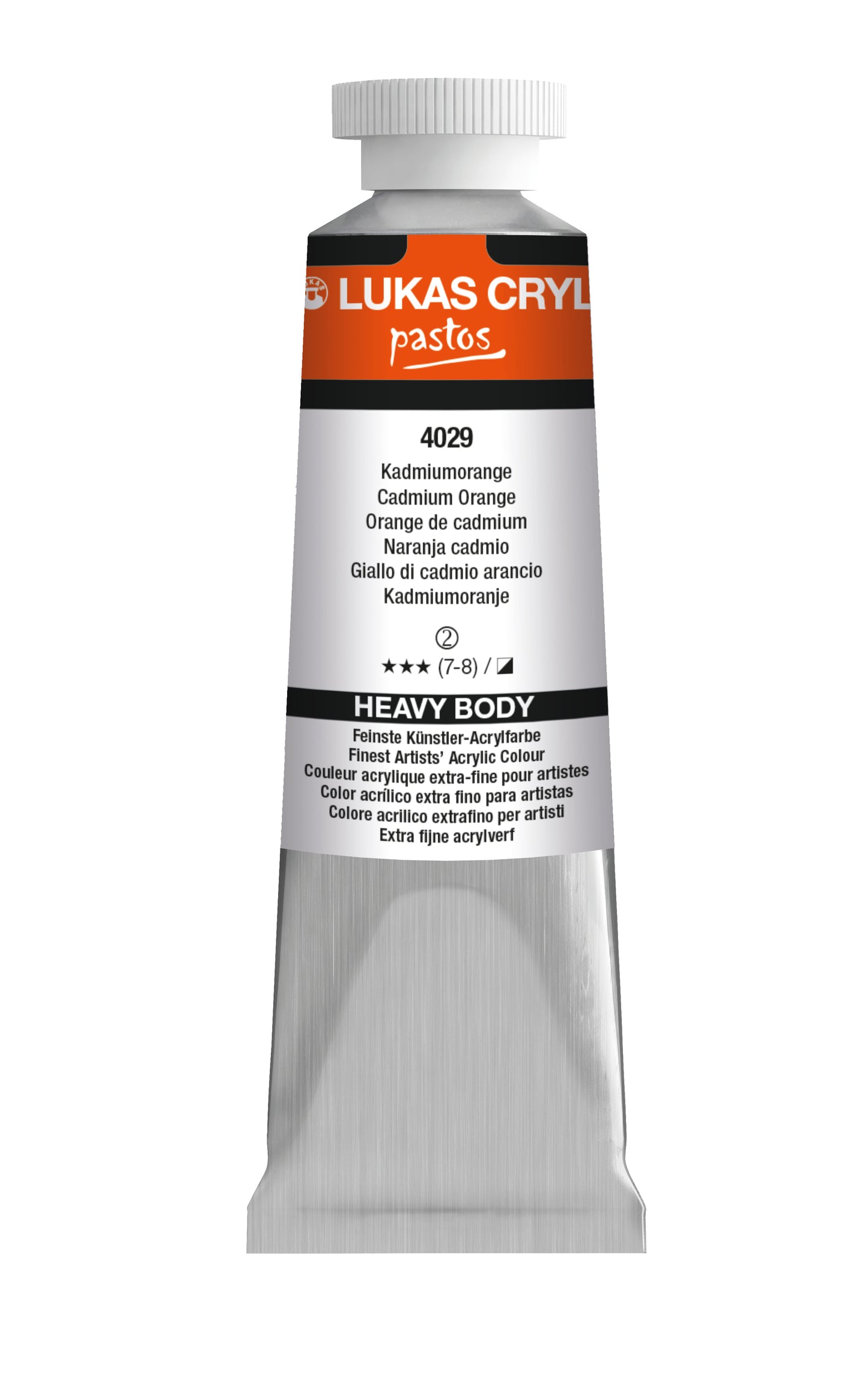 LUKAS Cryl PASTOS (HEAVY BODY) - Kadmiumorange  4029 (37ml)