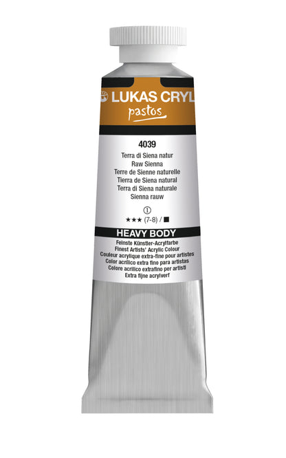 LUKAS Cryl PASTOS (HEAVY BODY) - Terra di Siena Natur  4039 (37ml)