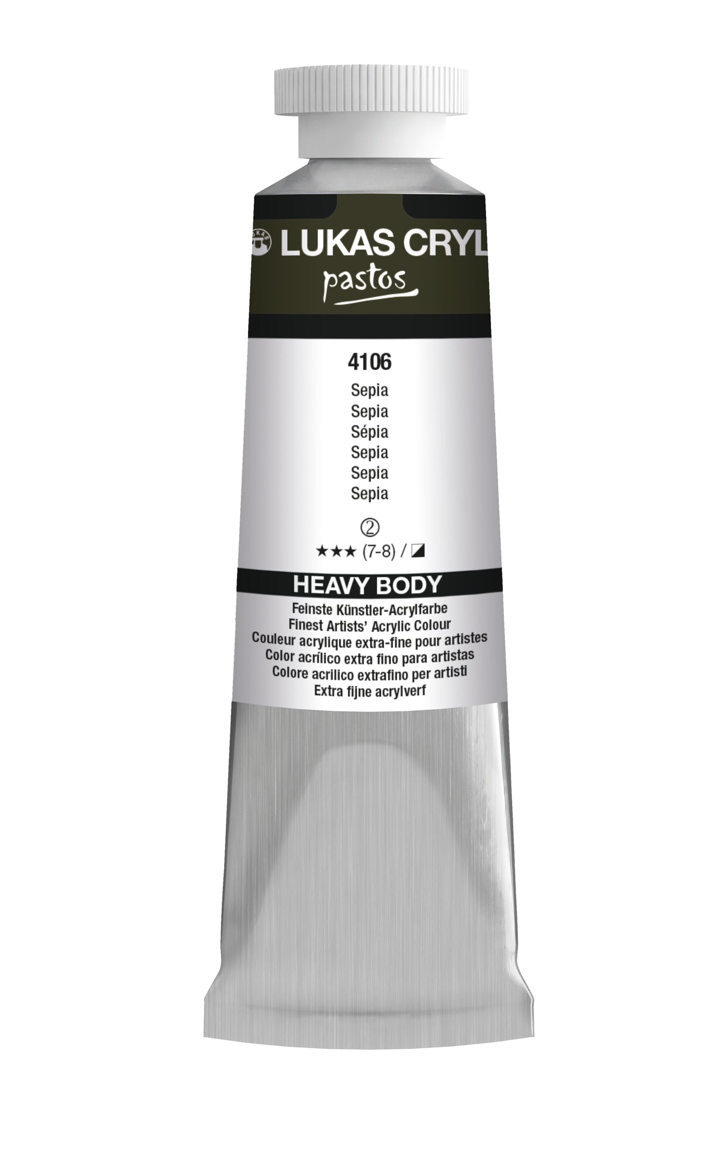 LUKAS Cryl PASTOS (HEAVY BODY) - Sepia  4106 (37ml)