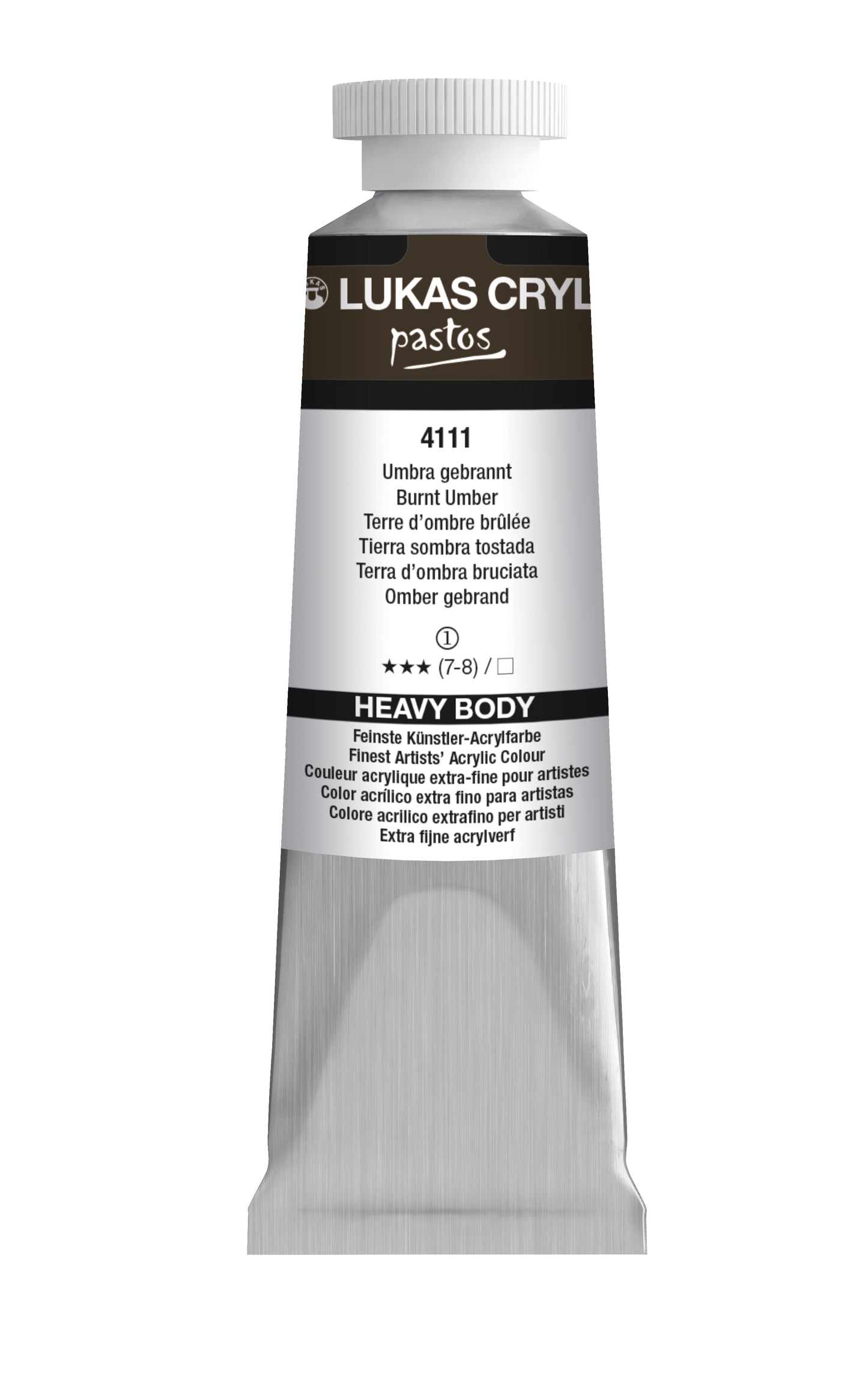 LUKAS Cryl PASTOS (HEAVY BODY) - Umbra Gebrannt  4111 (37ml)