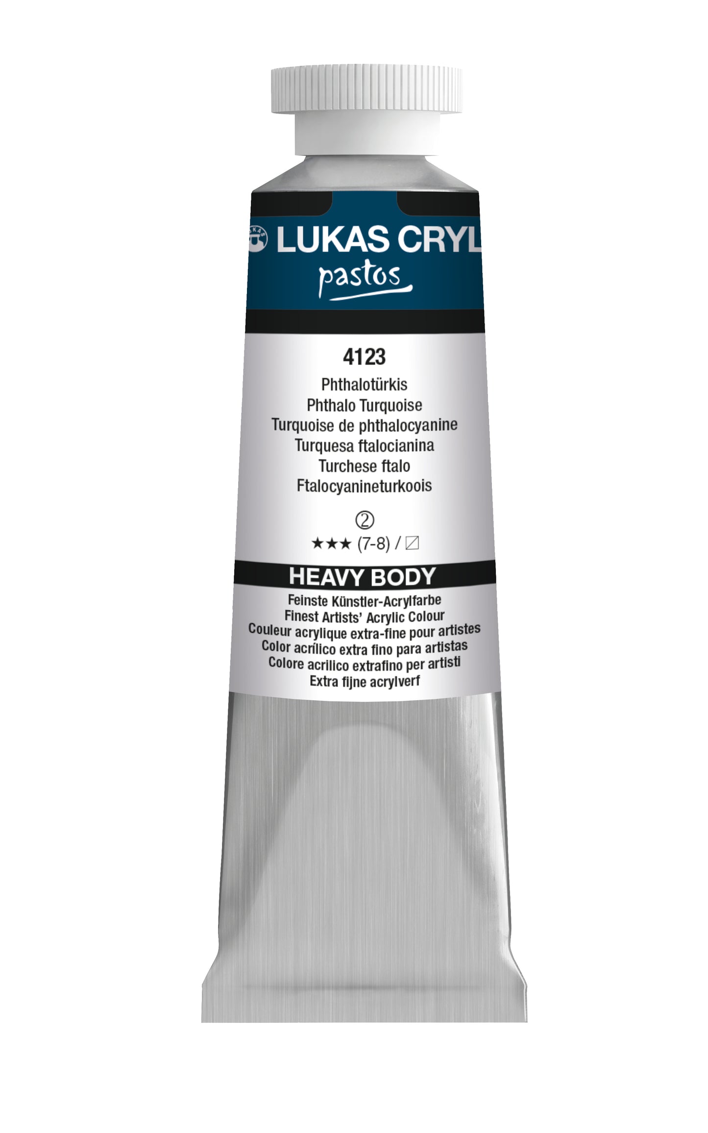 LUKAS Cryl PASTOS (CUERPO PESADO) - Ftaloturquesa 4123 (37ml)