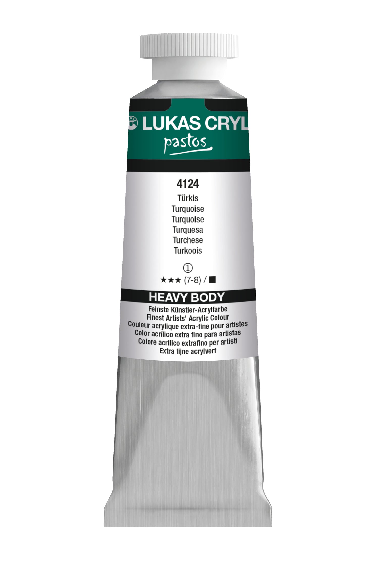 LUKAS Cryl PASTOS (HEAVY BODY) - Türkis  4124 (37ml)