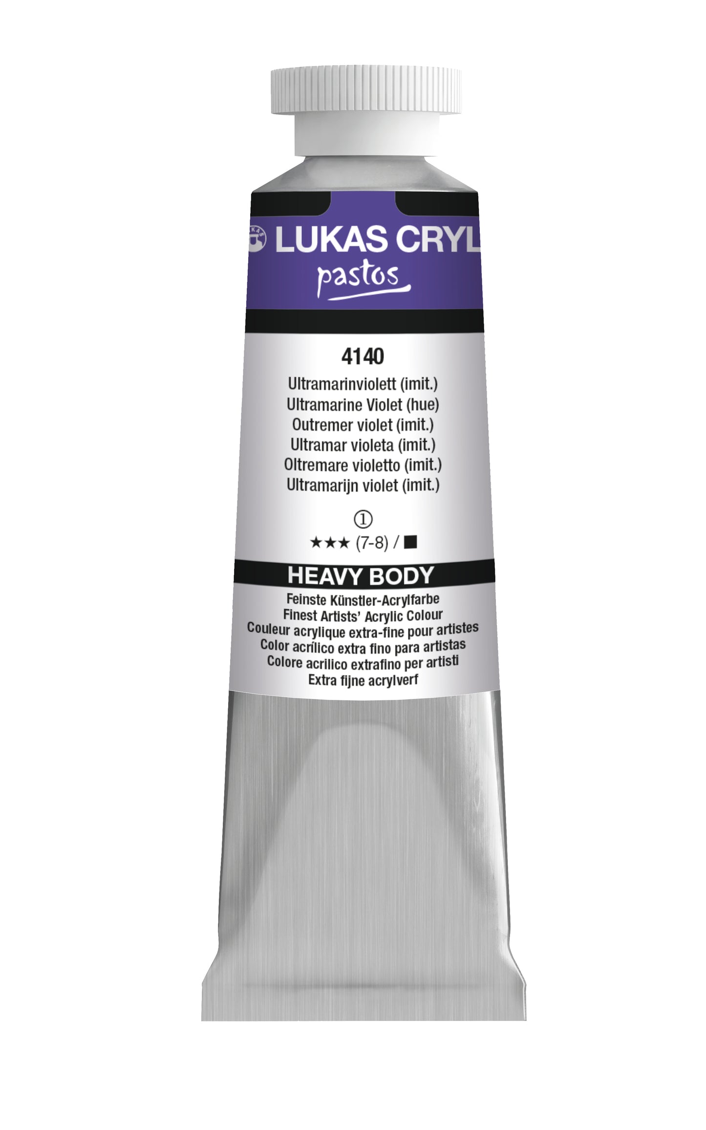 LUKAS Cryl PASTOS (HEAVY BODY) - Ultramarinviolett (imit)  4140 (37ml)