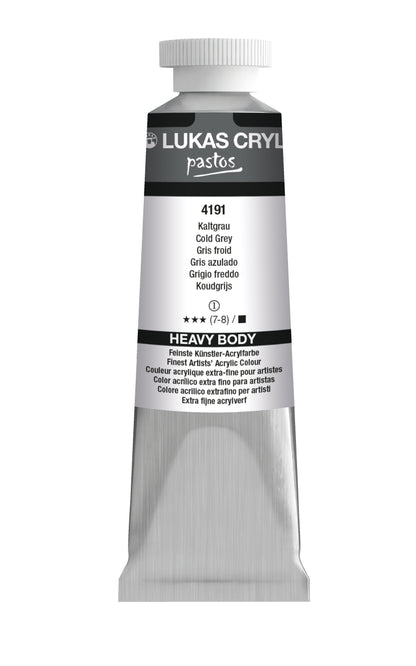 LUKAS Cryl PASTOS (HEAVY BODY) - Kaltgrau  4191 (37ml)