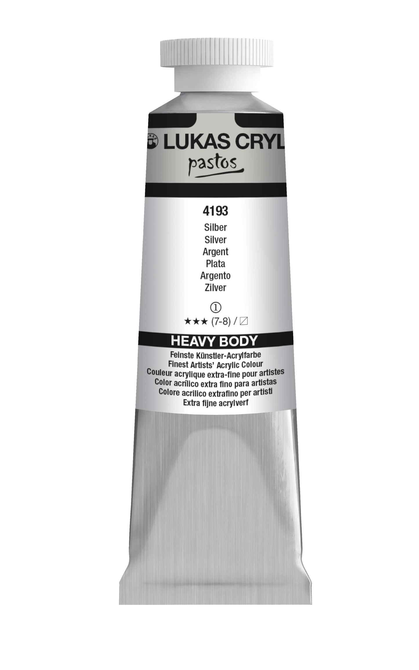 LUKAS Cryl PASTOS (HEAVY BODY) - Silber  4193 (37ml)