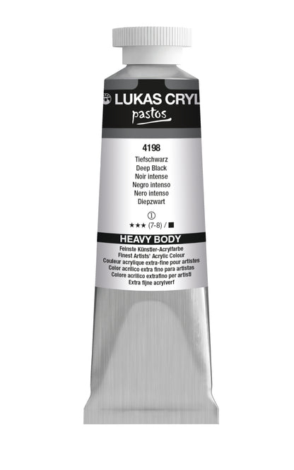 LUKAS Cryl PASTOS (HEAVY BODY) - Tiefschwarz  4198 (37ml)