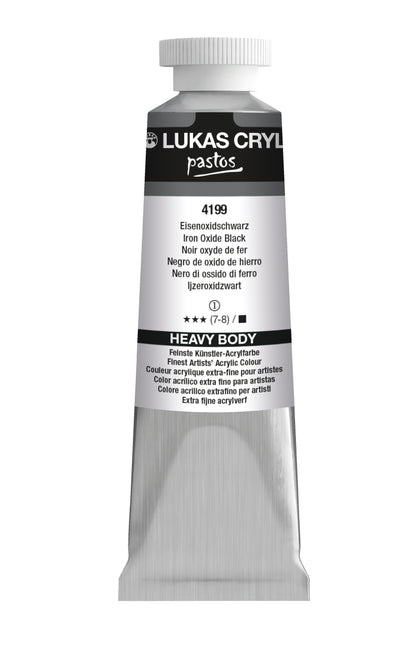 LUKAS Cryl PASTOS (HEAVY BODY) - Eisenoxidschwarz  4199 (37ml)