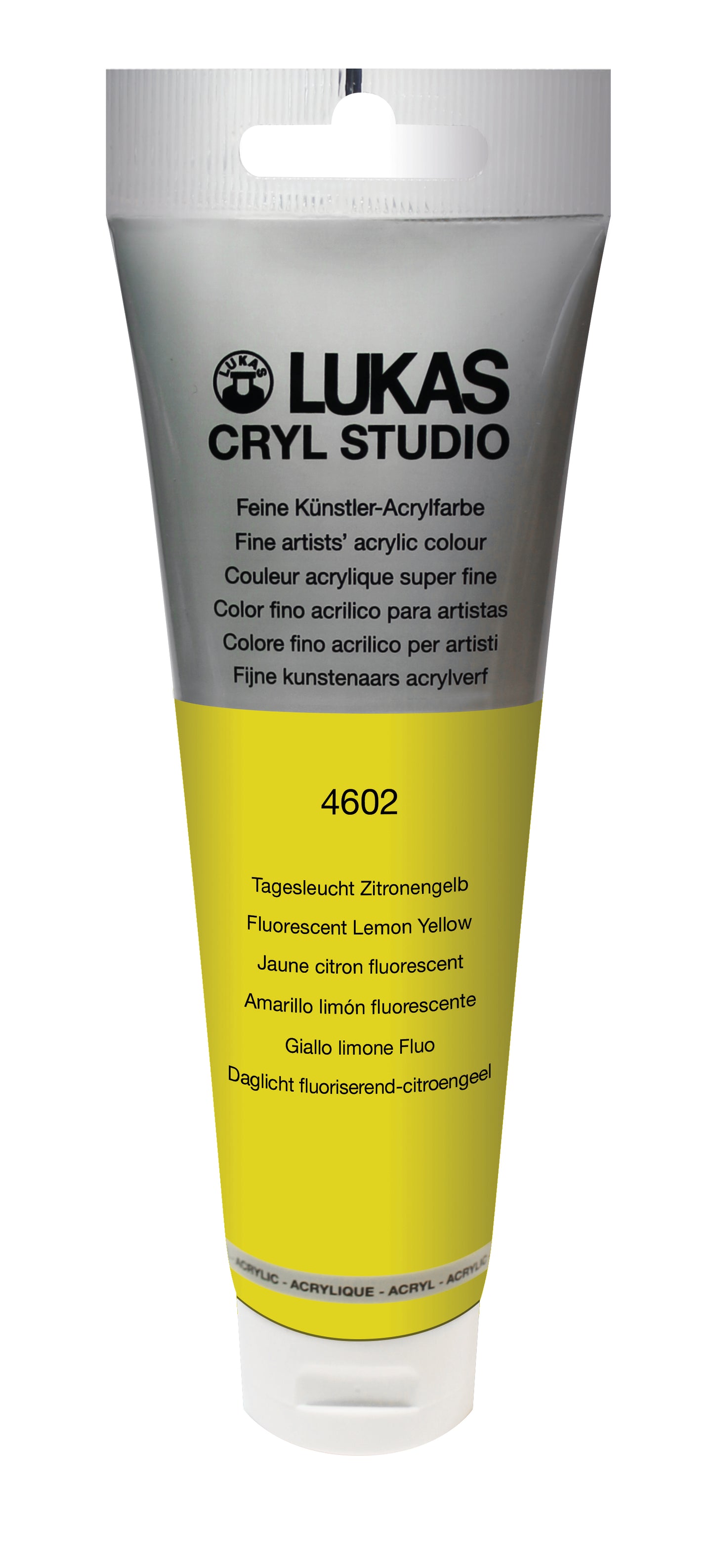 LUKAS CRYL Studio - 4602 Tagesleuchtfarbe Zitronengelb (125/250ml)