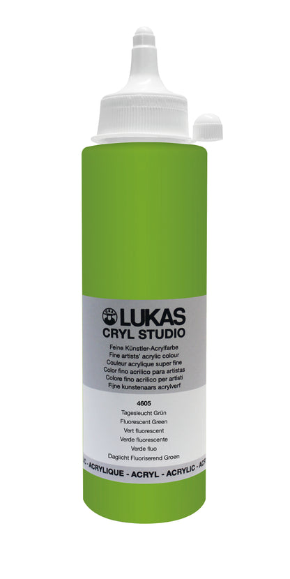 LUKAS CRYL Studio - 4605 Tagesleuchtfarbe Grün  (125/250ml)