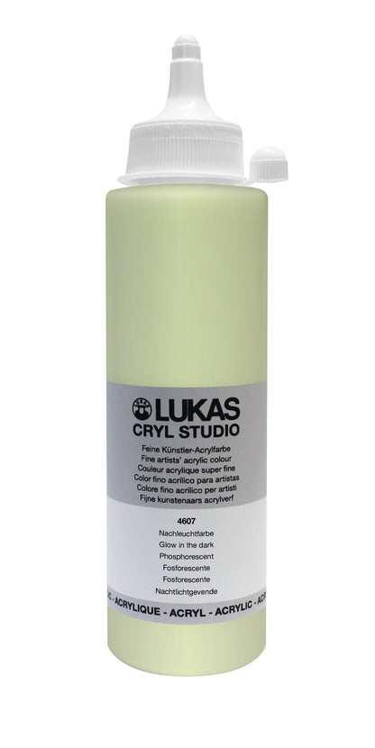 LUKAS CRYL Studio - 4607 Pintura que brilla en la oscuridad Verde colibrí (125/250ml)