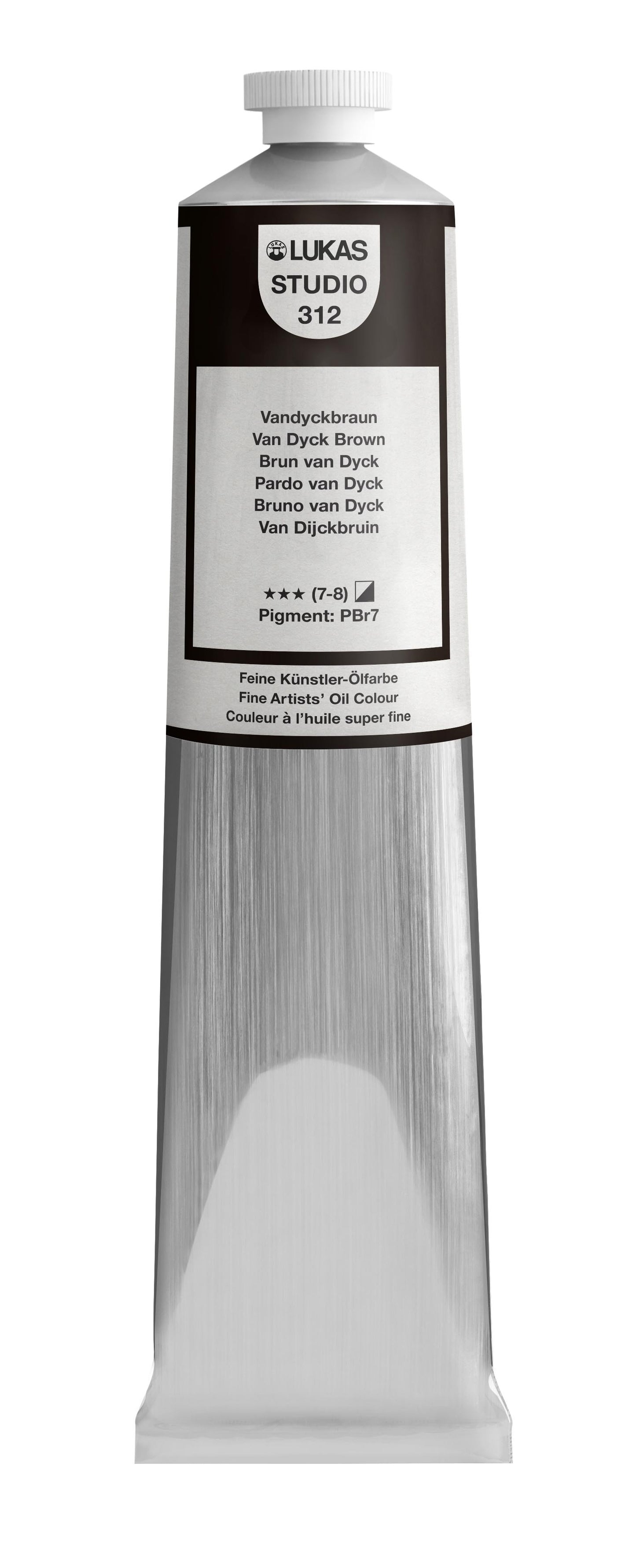 LUKAS STUDIO Ölfarbe - 0312 Vandyckbraun (37/75/200ml)