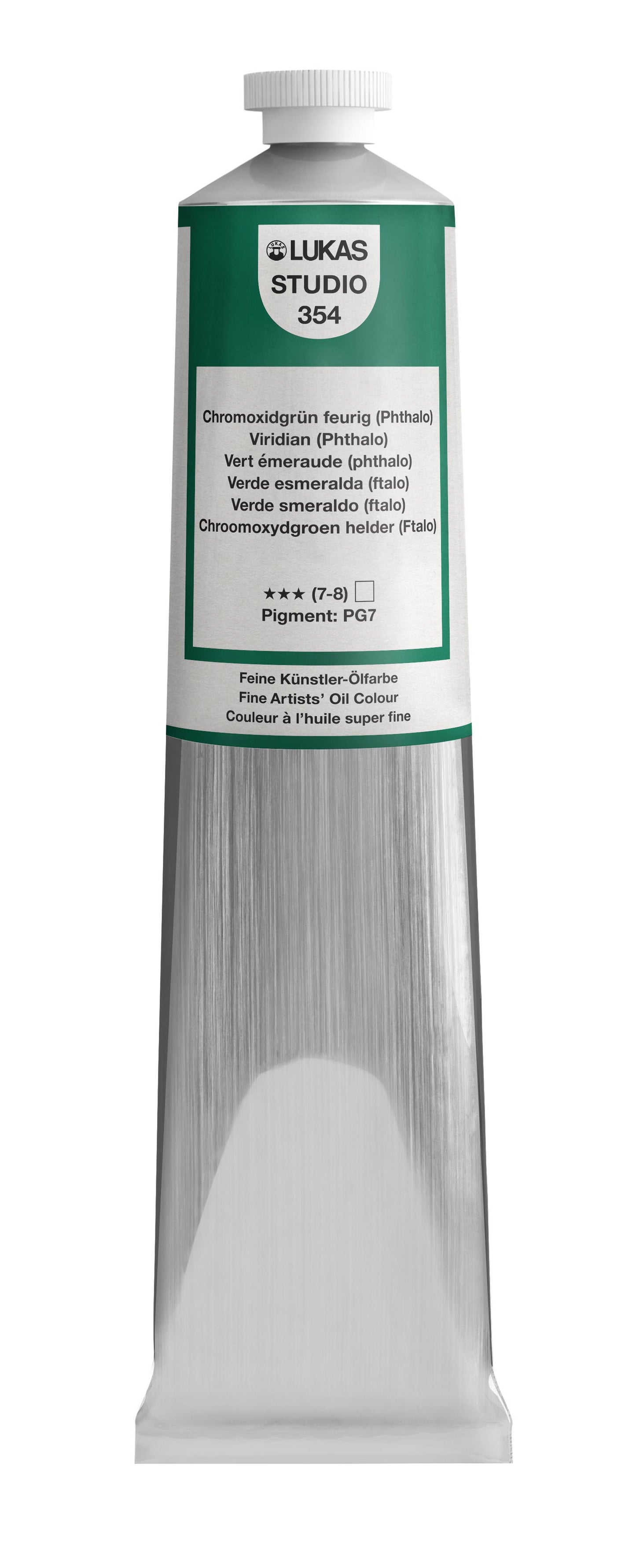 LUKAS STUDIO Ölfarbe -  0354 Chromoxidgrün Feurig (Phthalo) (37/75/200ml)