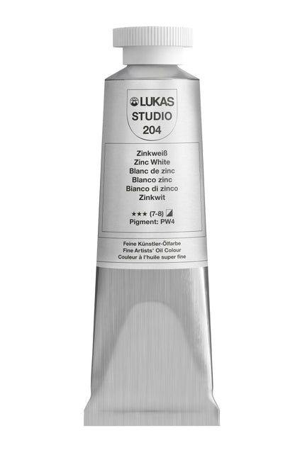 LUKAS STUDIO Ölfarbe - 0204 Zinkweiß (37/75/200ml)