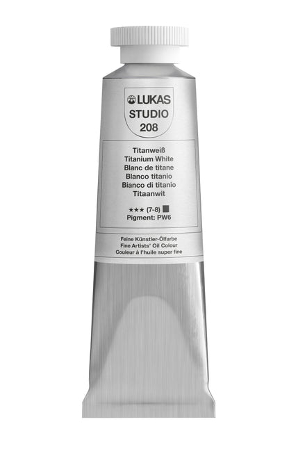 LUKAS STUDIO Ölfarbe - 0208 Titanweiß (37/75/200ml)