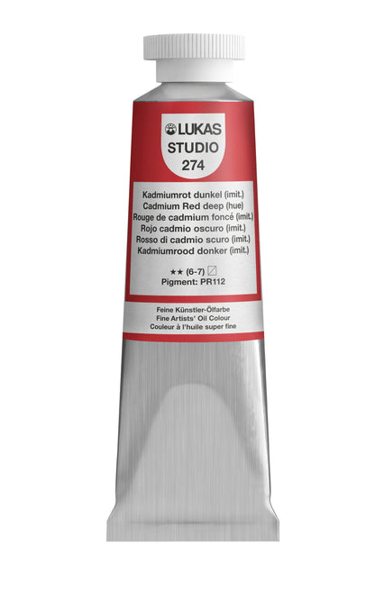 LUKAS STUDIO Ölfarbe - 0274 Kadmiumrot Dunkel (imit) (37/75/200ml)