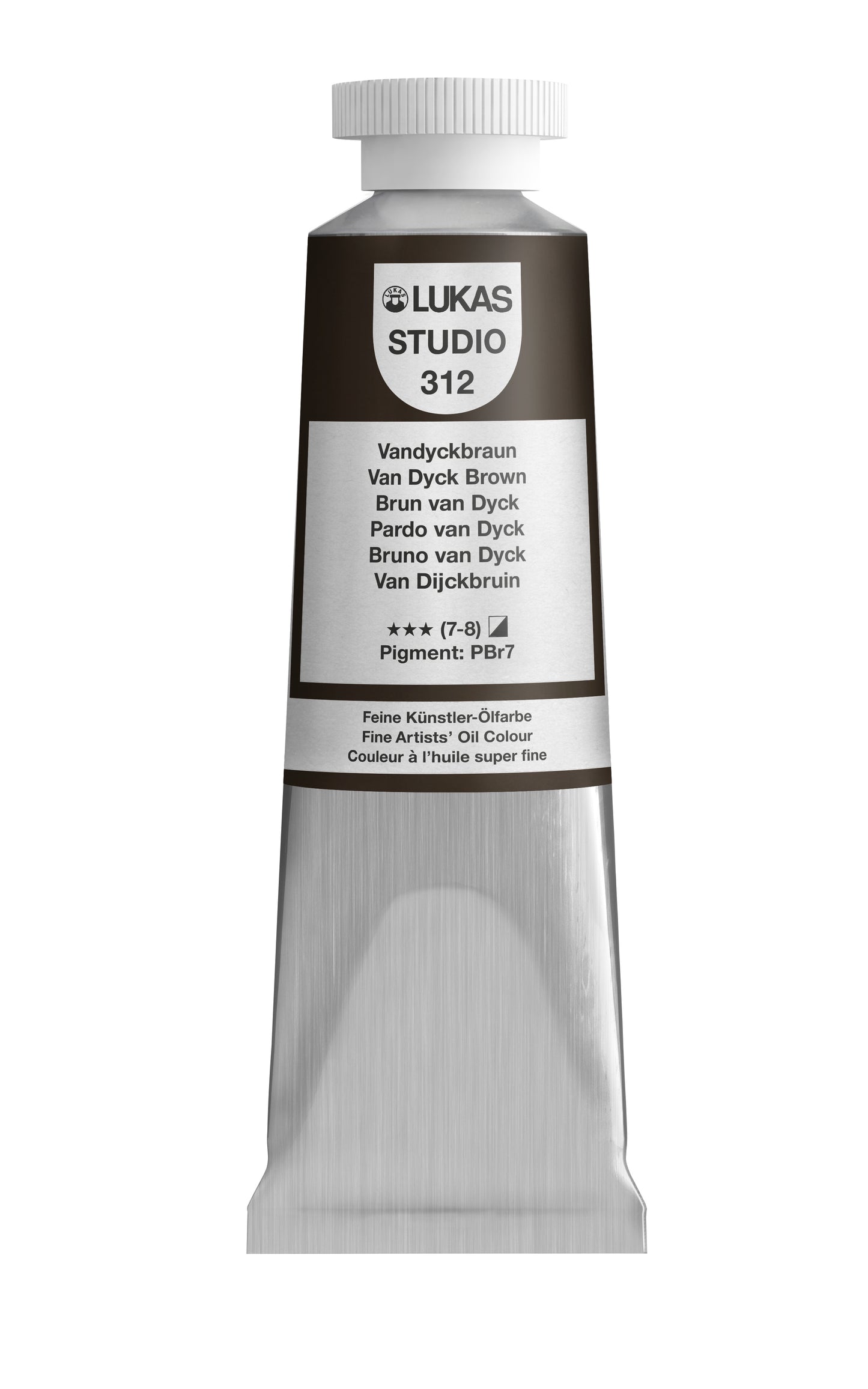 LUKAS STUDIO Ölfarbe - 0312 Vandyckbraun (37/75/200ml)