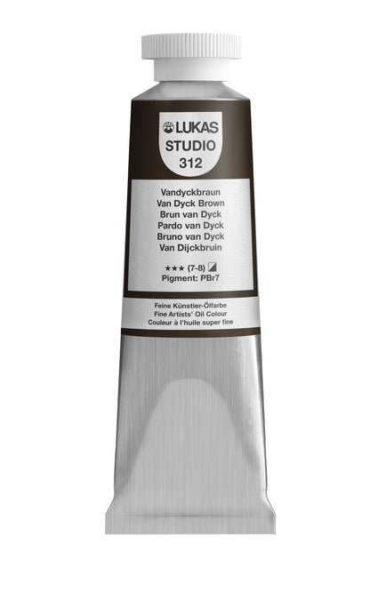 LUKAS STUDIO Ölfarbe - 0312 Vandyckbraun (37/75/200ml)